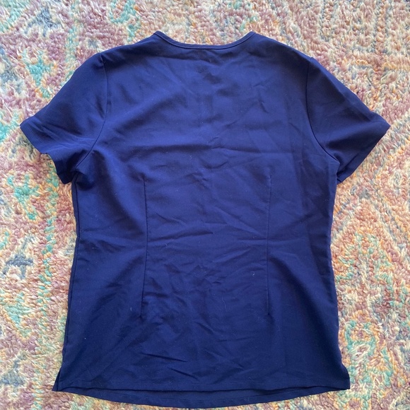 Catarina One-Pocket Scrub Top, Navy, Small Regular - Picture 4 of 4